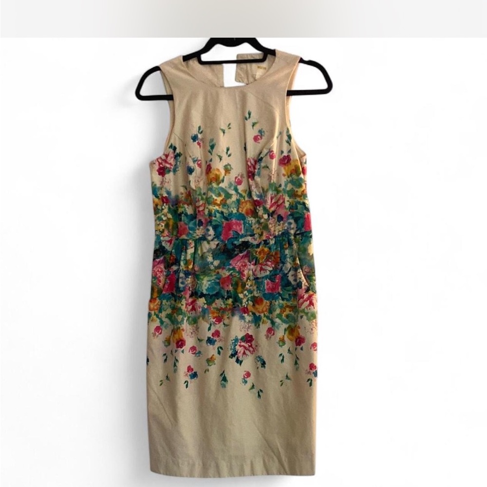 Maeve Anthropologie Floral Sleeveless Dress - Multicolor